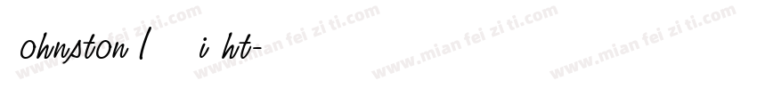 Johnston ITC Light字体转换